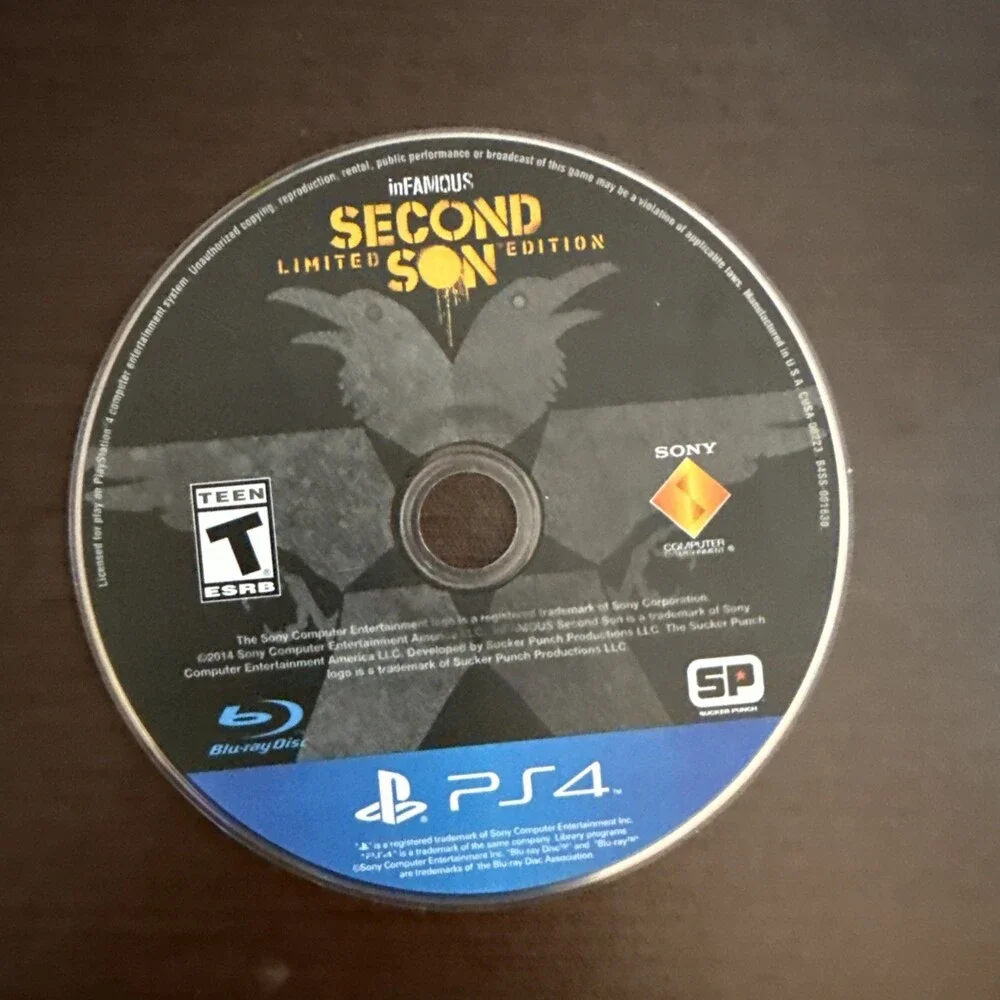 inFAMOUS Second Son Limited Edition PS4 PlayStation 4 Disc Only